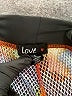 Love Print Purple Casual Pants Size S - photo 7