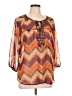 New Directions Orange 3/4 Sleeve Blouse Size L - photo 1