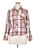 Wrapper Plaid Brown 3/4 Sleeve Button-Down Shirt Size XL - photo 1