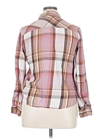 Wrapper 3/4 Sleeve Button-Down Shirt (view 2)