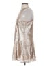 Free People 100% Polyester Metallic Silver Cocktail Dress Size XS - photo 5