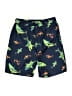 Lands' End 100% Polyester Print Blue Board Shorts Size 10 - 12 - photo 1