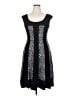 Connected Apparel Graphic Black Casual Dress Size 16 - photo 1