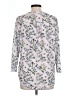 H&M 100% Polyester Gray 3/4 Sleeve Blouse Size L - photo 2