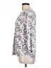 H&M 100% Polyester Gray 3/4 Sleeve Blouse Size L - photo 5