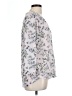 H&M 100% Polyester Gray 3/4 Sleeve Blouse Size L - photo 4