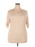 Libian Tan Ivory Short Sleeve Top Size 4X (estimated) - photo 1