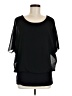 Kim & Cami Black Short Sleeve Blouse Size M - photo 1