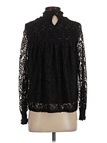 Blue Tassel Long Sleeve Blouse (view 2)
