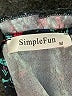 SimpleFun 100% Polyester Floral Blue Short Sleeve Blouse Size M - photo 7