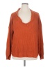 Shein Curve 100% Acrylic Orange Pullover Sweater Size 16 Plus (2) - photo 1