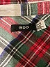BDG 100% Cotton Plaid Red Long Sleeve Button-Down Shirt Size M - photo 7