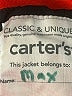 Carter's 100% Polyester Solid Black Coat Size 4T - photo 3