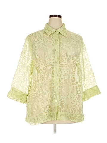Ruby Rd. 3/4 Sleeve Button-Down Shirt (view 1)