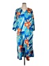 Natori Print Blue Casual Dress Size XL - photo 1