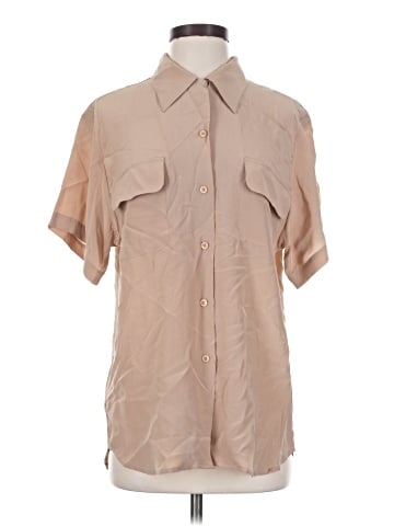 Alexandria Short Sleeve Silk Top (view 1)