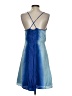Madison Marcus 100% Silk Tie-dye Blue Cocktail Dress Size S - photo 2