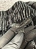 Adrianna Papell Chevron-herringbone Gray Casual Pants Size L - photo 7