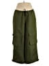 Topshop 100% Polyester Green Cargo Pants Size 12 - photo 1