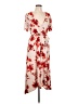 Gibson Latimer Floral Red Casual Dress Size L - photo 1