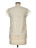 Massimo Dutti 100% Polyester Ivory Short Sleeve Blouse Size 6 - photo 2