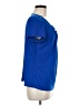 NY Collection Blue Short Sleeve Blouse Size M - photo 4