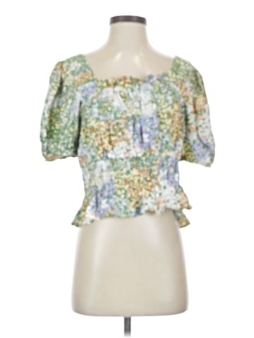 Cynthia Rowley Short Sleeve Blouse (view 1)
