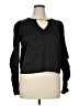 River Island Black Long Sleeve Blouse Size 14 - photo 1
