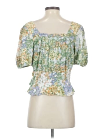 Cynthia Rowley Short Sleeve Blouse (view 2)