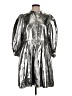 Just Metallic Silver Cocktail Dress Size S - photo 1
