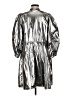Just Metallic Silver Cocktail Dress Size S - photo 2