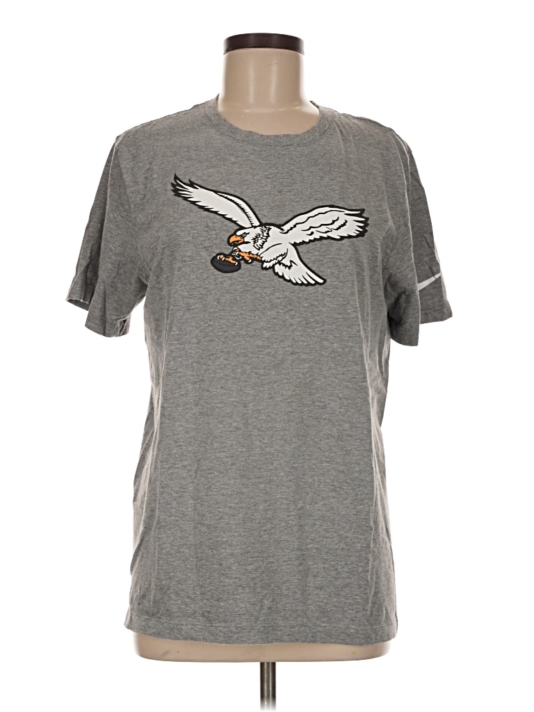 Pre-owned Nike Short Sleeve T-shirt In Gray