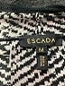 Escada 100% Wool Animal Print Gray Wool Coat Size M - photo 6