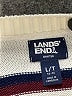 Lands' End 100% Cotton Stripes Ivory Pullover Sweater Size L (tall) - photo 7