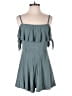 Charlotte Russe Solid Teal Romper Size M - photo 1
