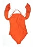Old Navy Solid Orange One Piece Swimsuit Size M - photo 1