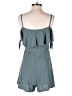 Charlotte Russe Solid Teal Romper Size M - photo 2