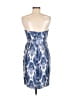 J.Crew Collection 100% Silk Tie-dye Blue Cocktail Dress Size 6 - photo 2