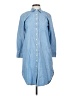 J.Crew 100% Cotton Blue 3/4 Sleeve Button-Down Shirt Size 00 (petite) - photo 1