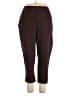Catherines Brown Casual Pants Size 2X Petite - photo 1