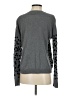 Hinge 100% Cotton Polka Dots Gray Pullover Sweater Size S - photo 2