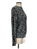 Hinge 100% Cotton Polka Dots Gray Pullover Sweater Size S - photo 4
