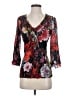 Alberto Makali 100% Polyester Red 3/4 Sleeve Blouse Size S - photo 1