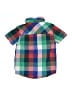 Joules 100% Cotton Plaid Green Short Sleeve Button-Down Shirt Size 4T - photo 2