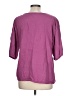 Mod-O-Doc 100% Cotton Purple 3/4 Sleeve Blouse Size Lg (3) - photo 2