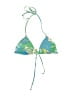 Tibi Tropical Green Swimsuit Top Size L - photo 1