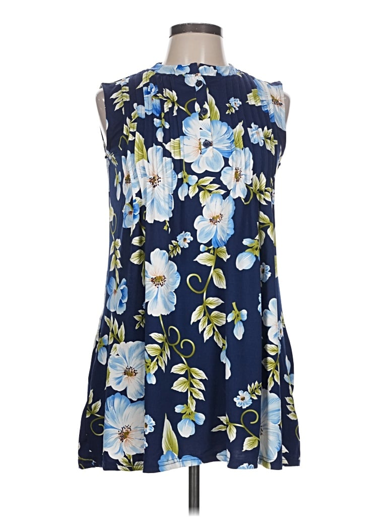 Pre-owned White Mark Sleeveless Blouse In Blue