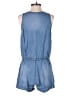 SNEAK PEEK 100% Tencel Solid Blue Romper Size S - photo 2