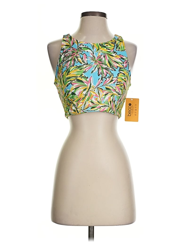 Becca Tank Top Green Crew Neck Tops