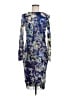 FUZZI Paisley Blue Cocktail Dress Size M - photo 1